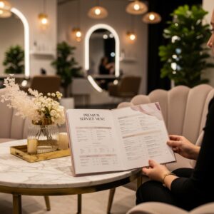 Premium Salon Service Menu Blueprint